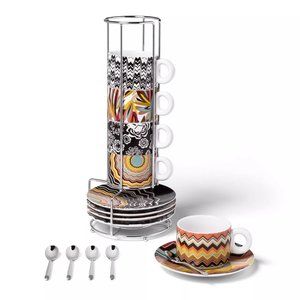 Missoni for Target 16PC Stacking Espresso Set